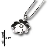 Collana Gemoro Donna in Oro bianco Diamante 0.01 Ct PB0849BIA - PB0849BIA